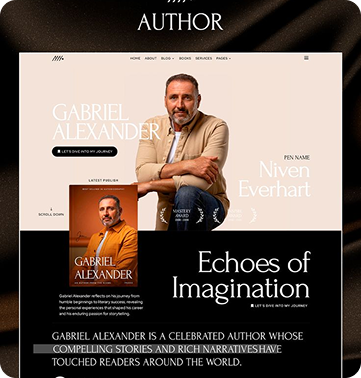Stunning Author Website Layout Pack Divi Pixel Magic 1